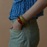 The Izaluna Cuff- Marrón