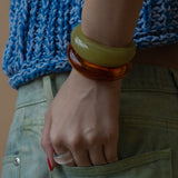 The Izaluna Cuff- Marrón